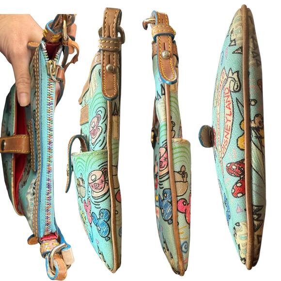 Dooney & Bourke Disney Blue Sketch Mickey Mouse Crossbody Purse